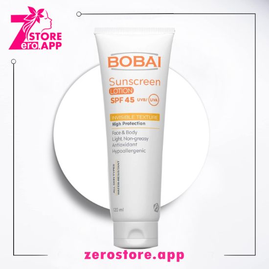 صورة بوباي صن اسكرين لوشن spf 45 للوجة والجسم - 120 مل