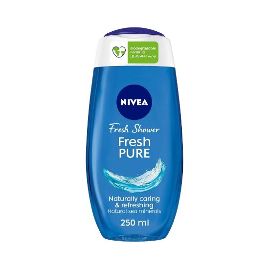صورة نيفيا غسول الجسم جل الاستحمام برائحة معادن البحر النقية المنعشة، 250 مل