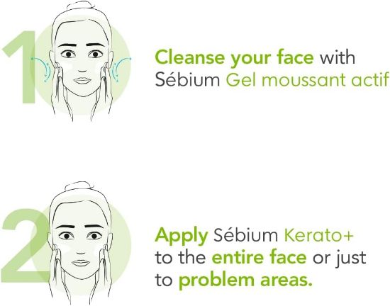 صورة بيوديرما جل كريم كيراتو بلس مضاد للعيوب من سيبيوم، 30 مل 