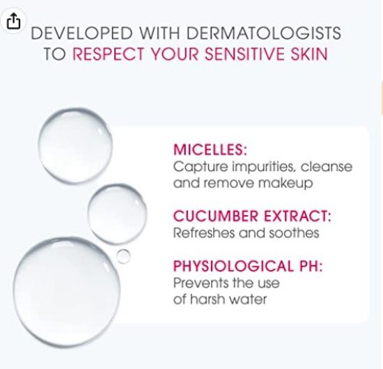 صورة بيوديرما سينسيبو  H2O بحجم  500 مل  