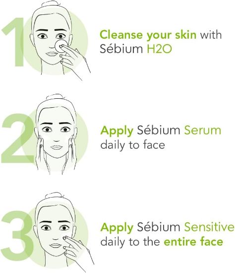 صورة بيوديرما سيروم للوجه سيبيوم  للبشرة المعرضة لحب الشباب ، 30 مل