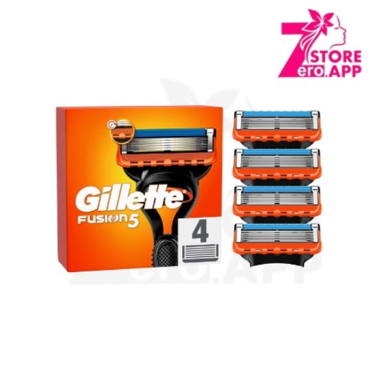 صورة شفرات حلاقة جيليت فيوجن 5 للرجال مع 4 شفرات مضادة للاحتكاك لحلاقة لا تشعر بها تقريبًا