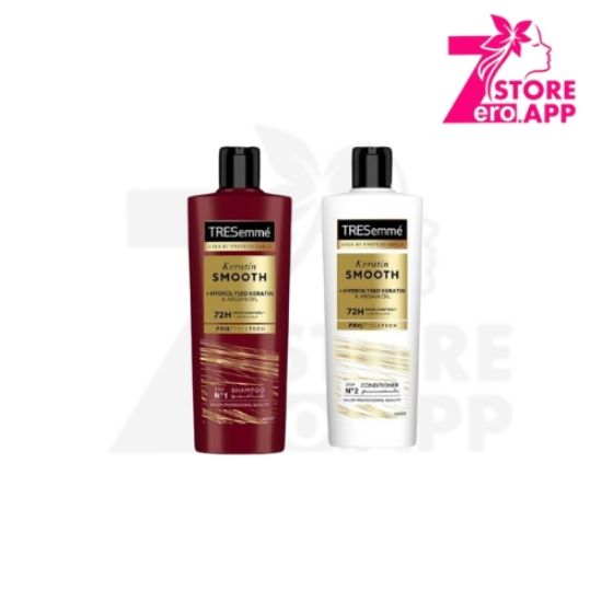 صورة شامبو وبلسم بالكيراتين وزيت الارجان من تريسيمي (1+1) | 400 مل