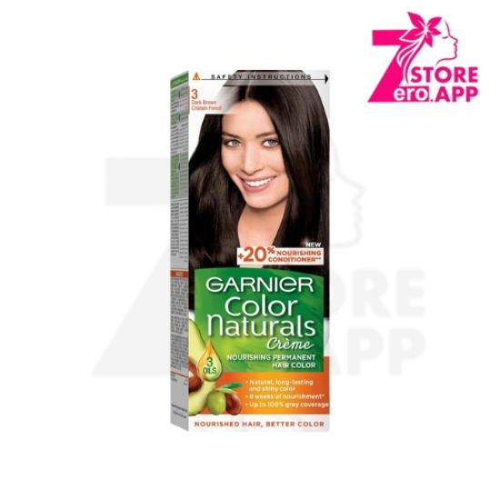 صورة صبغة شعر غارنييه بني غامق 3