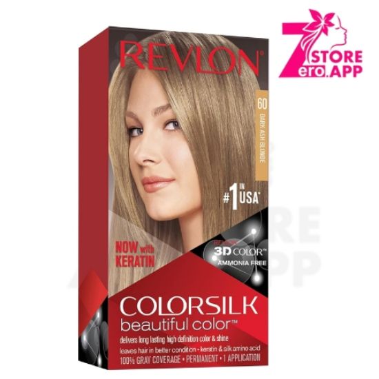 صورة صبغة ريفلون كلر سيلك 60 أشقر رمادي داكن