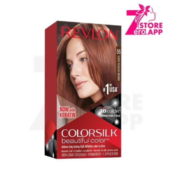 صورة ريفلون كولور سيلك، لون 55 بني محمر فاتح