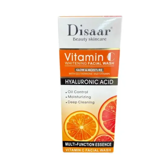 صورة غسول وجه مبيض بفيتامين C مع حمض الهيالورونيك من ديسار، 100 مللي، برتقالي
