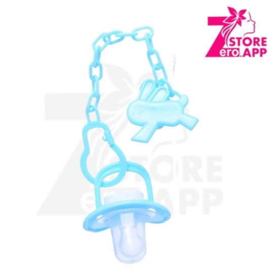 صورة سكاتة مشطوفة لاكي بالسلسلة حلمة سيليكون لون لبنى