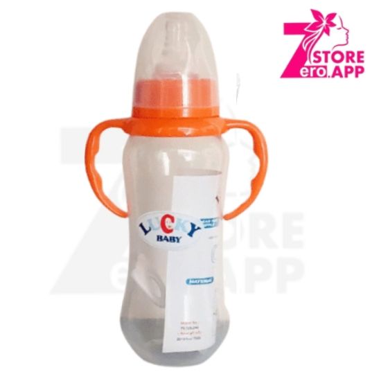 صورة ببرونة بلاستيك من لاكي بيدين 280 مل – أورنج