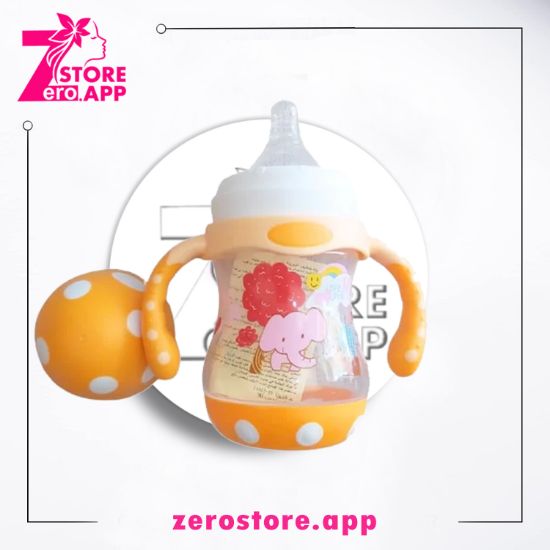 صورة فيش ببرونة بلاستيك Funny بغطاء وحلمة وايد نيك |٣٠٠  مل