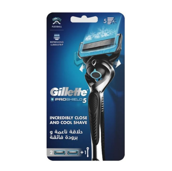 صورة جيليت ماكينة حلاقة فيوجن برو شيلد تشيل للرجال، قطعة واحدة