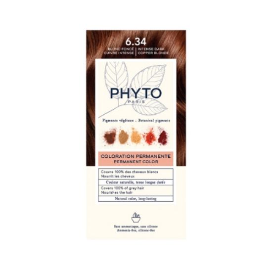 صورة صبغة شعر دائمة من فيتو كولور - لون الشعر: أشقر نحاسي داكن مكثف 6.34