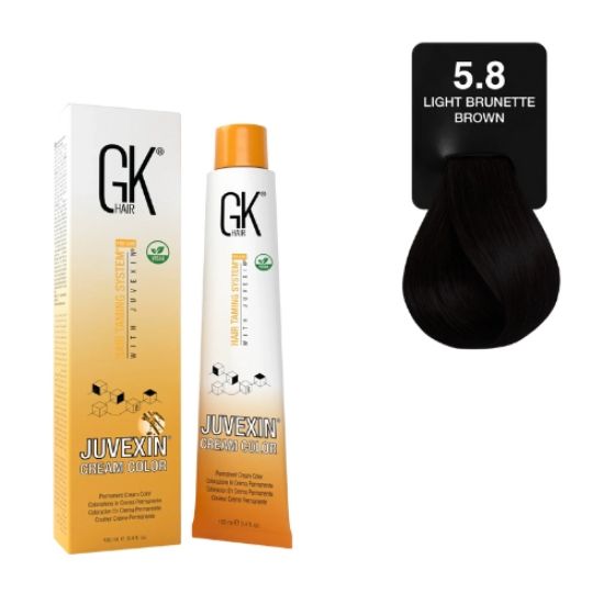 صورة صبغة شعر جي كي بني فاتح 5.8