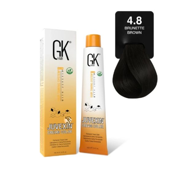 صورة صبغة شعر متوسطة باللون البني البني 4.8