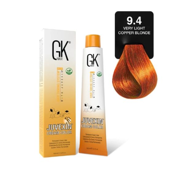 صورة   صبغة شعر جى كى هير اشقر نحاسى فاتح جدا  9.4 -  100 مل