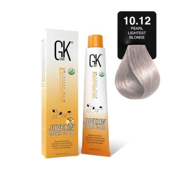 صورة صبغة شعر جي كي 10.12 أشقر لؤلؤي فاتح 100 مل