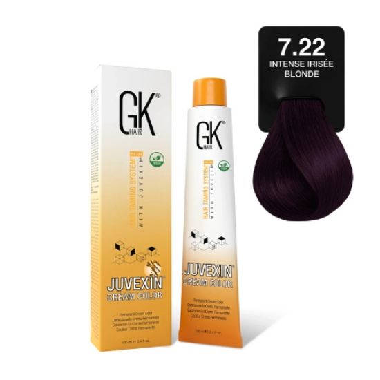 صورة صبغة شعر أشقر بنفسجي مكثف 7.22