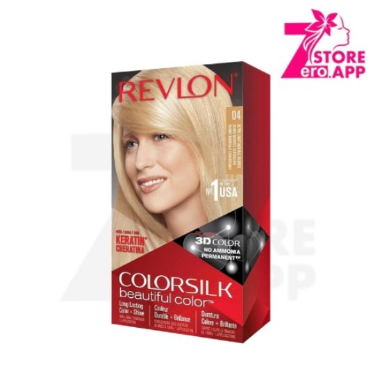 صورة صبغة شعر دائمة من ريفلون كولور سيلك، لون أشقر طبيعي فائق رقم 4