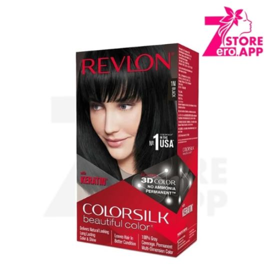 صورة صبغة الشعر الدائمة ريفلون كولور سيلك - أسود (10/1N)