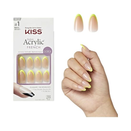 صورة أظافر لاصقة من Kiss، صالون تجميل، أظافر أكريليك فرنسية